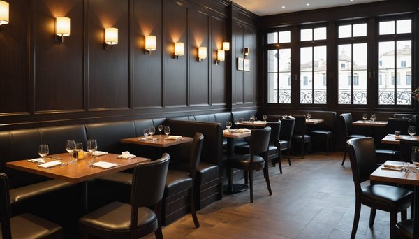 Chaise restaurant Bastia finition wengé : raffinement et confort